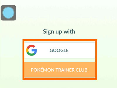 Pokemon Go - Sign up