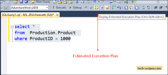 getting-estimated-execution-plan-in-sql-server-menu-bar