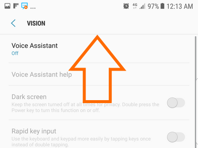 Android Samsung Settings Accessibility Vision Scroll