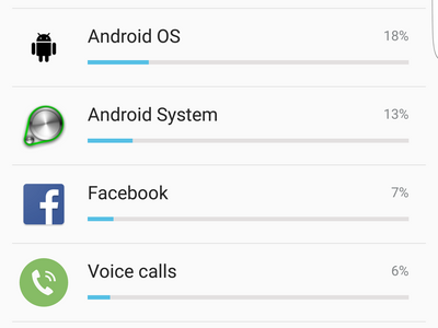 Android Settings Battery Usage Details