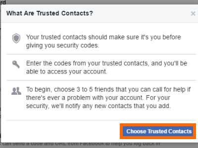 Choose Trusted Facebook Friends
