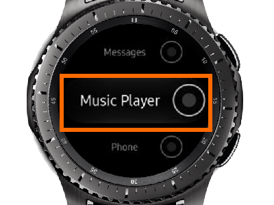Gear S3 Home - Settings - Device - Double Press Home - Music Player