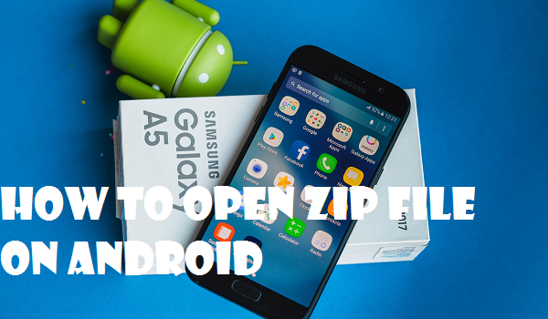 how to open a zip file android