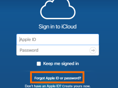 iCloud - Forgot Apple ID and Password