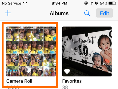 iPhone Photo album Camera Roll