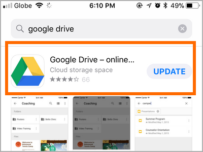 iPhone Apps Google Drive
