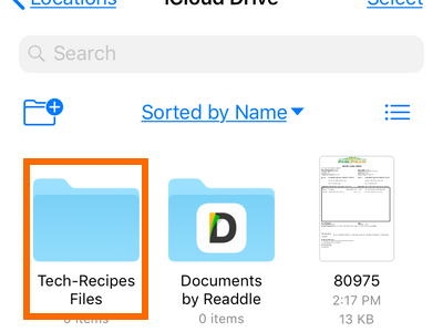iPhone Files Folder Name Changed