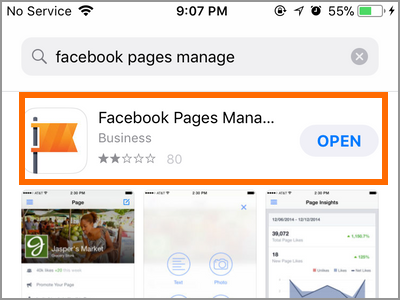App Store Facebook Manager