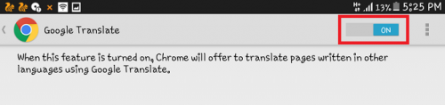 translate a Page in Google Chrome