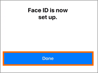 iPhone X Face ID and Passcode Setup Face ID Done