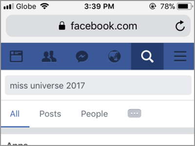 Facebook Search Posts