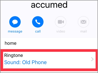 iPhone Home Contacts Ring Tone Customized DONE