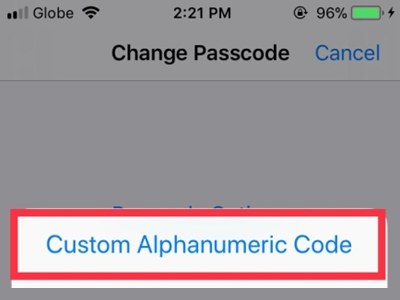 iPhone Settings Touch ID & Passcode Change Passcode Options Custom Code