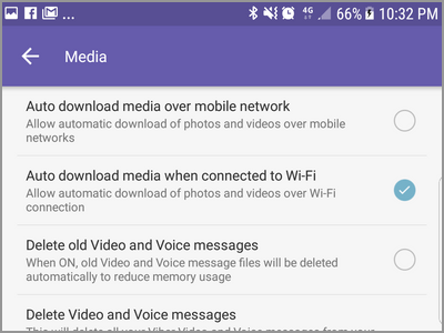 Android Viber Menu Settings Media Auto Download Over Wifi