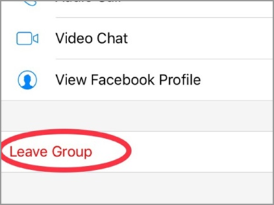 Facebook Messenger Group Chat Leave Group