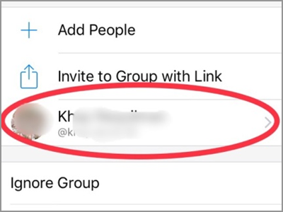 Facebook Messenger Group Chat Member Select