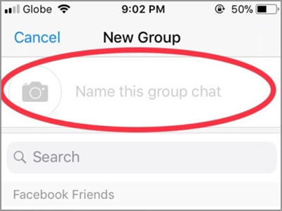 Facebook Messenger Groups Choose Group Name