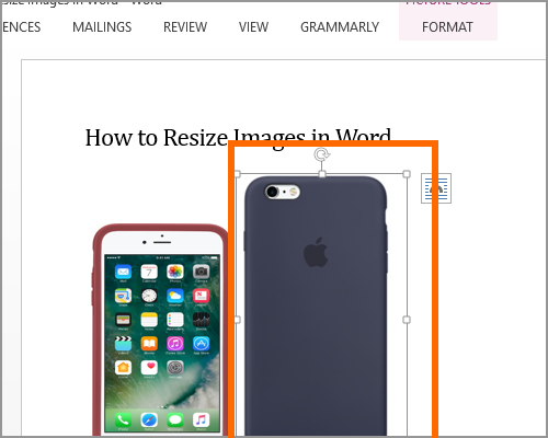 Resize Image Select new image