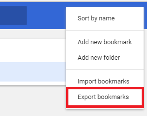 export google chrome bookmarks