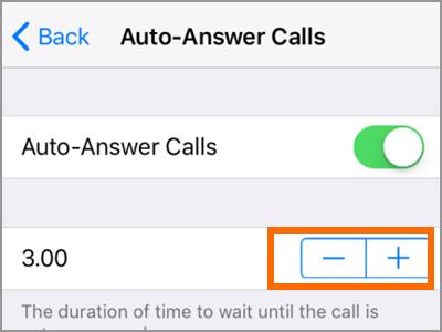 iPhone Settings Call Audio Routing Auto Answer Calls Switch Time