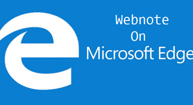 make web note on microsoft edge