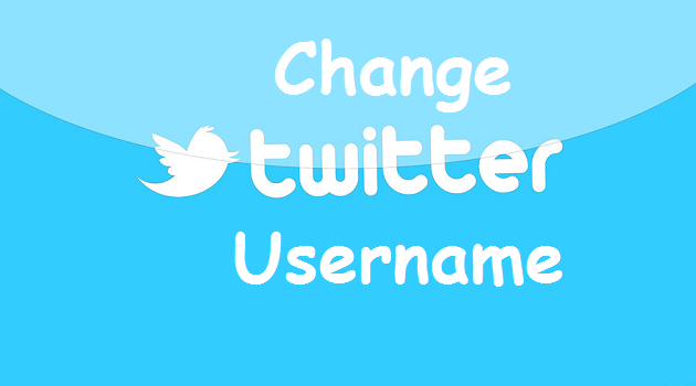 change twitter username