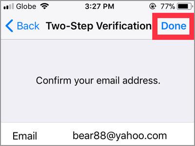 WhatsApp Settings Account Two Step Verification Enable 6 digit PIN Confirm NEXT button DONE