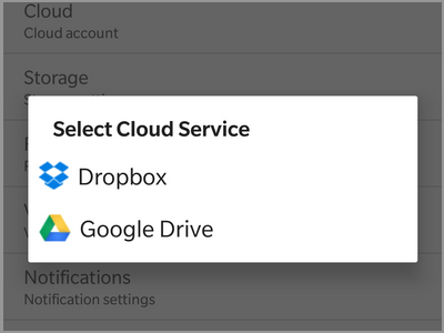 Android Auto Call Recorder Select cloud service