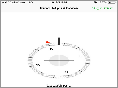 iPhone Settings iCloud Find My iPhone iPhone List Tap Play Sound Find My iPhone