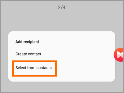 Android Settings Advanced Features Send SOS Messages To Add Select from Contacts