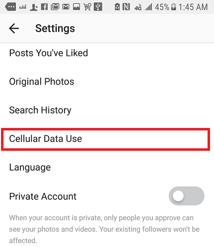 Use Less Data On Instagram