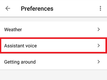 Change Google assistant voice