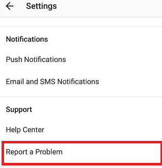 How to Report a Problem on Instagram