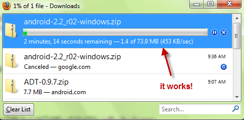 After you download these two files mentioned above (the SDK manager ...