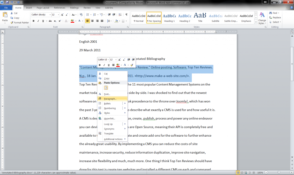 Annotated bibliography mla multiple authors