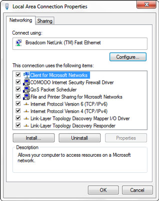 Enable Wired Network Adapter Windows Vista
