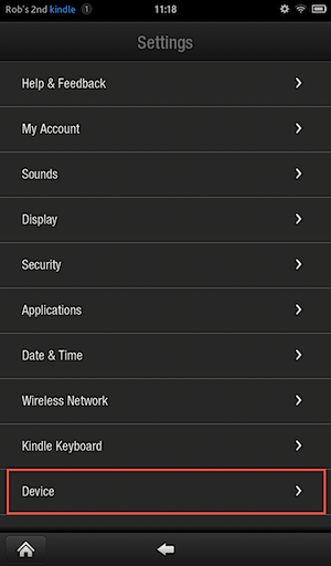 how do i find my mac address on kindle fire