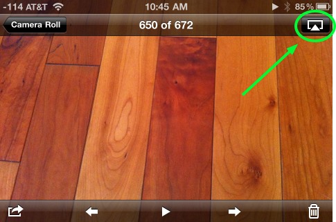 airplay from photo app