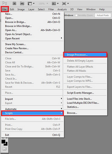 resize image photoshop cs4. Photoshop CS4 and CS5: Batch Resizing - Tech-Recipes