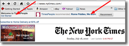 header at the NYT