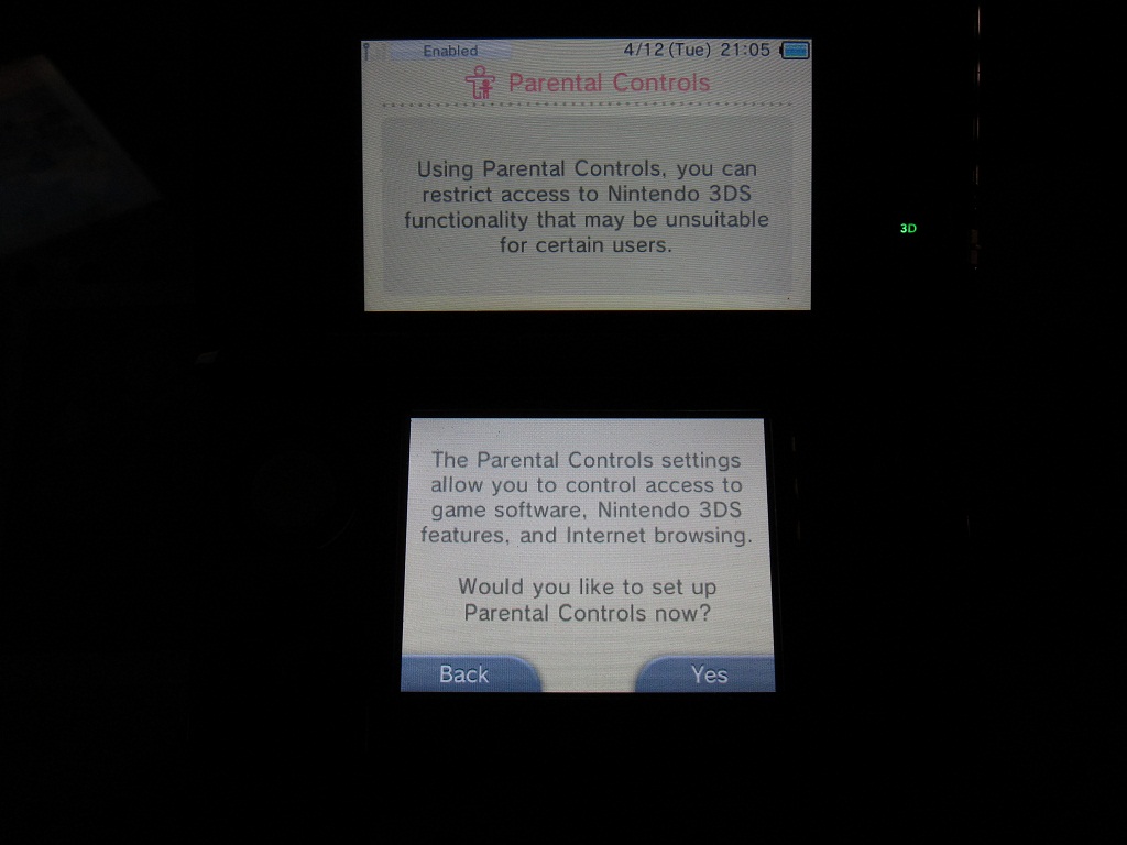 Nintendo 3DS Setup Parental Controls and Limit Games by ESRB Rating
