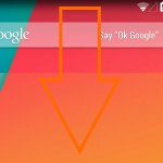 Android Kitkat Home Screen Pull Down