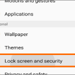 Android Nougat Settings Security Lock Screen and Security