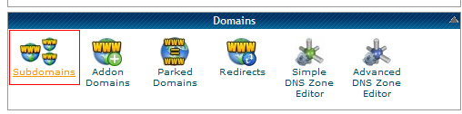 Cpanel Domains Subdomains