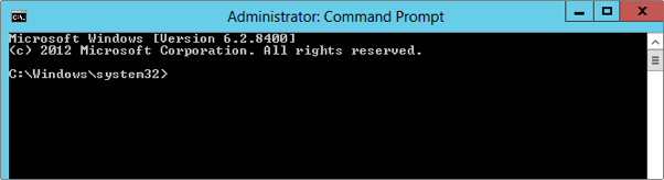 example of elevated command prompt