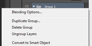 Photoshop CS6 Group Blending Options