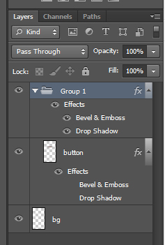 Photoshop CS6 Group Blending Options