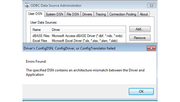 ODBC data source adminsitrator