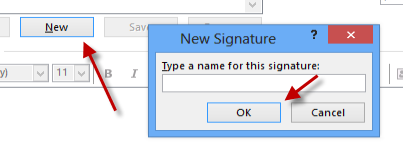 create a new signature