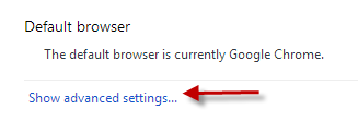 chrome advanced settings